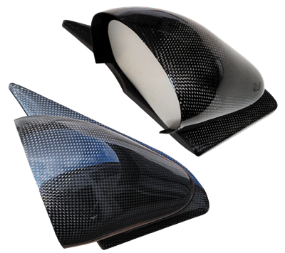 Coques Rétroviseur Extérieur Carbone Pour Peugeot 208, 308, 508 Et Autres - Style Fibre De Carbone